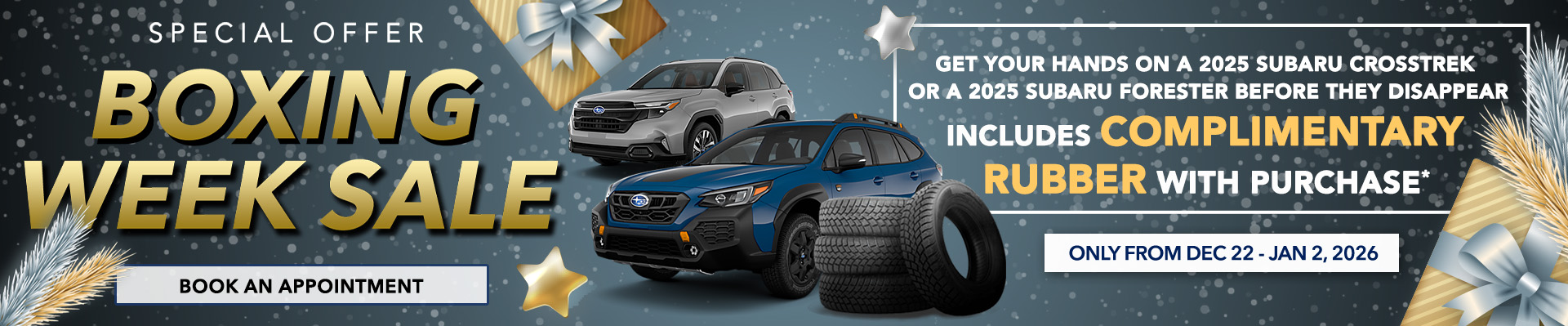 Barrie Subaru Boxing Week Sales Event